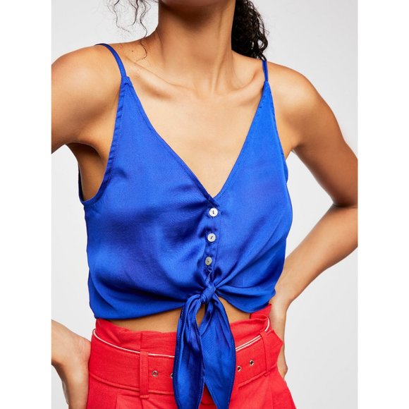 Free People Two Tie For You Brami / Cobalt - Picture 1 of 3
